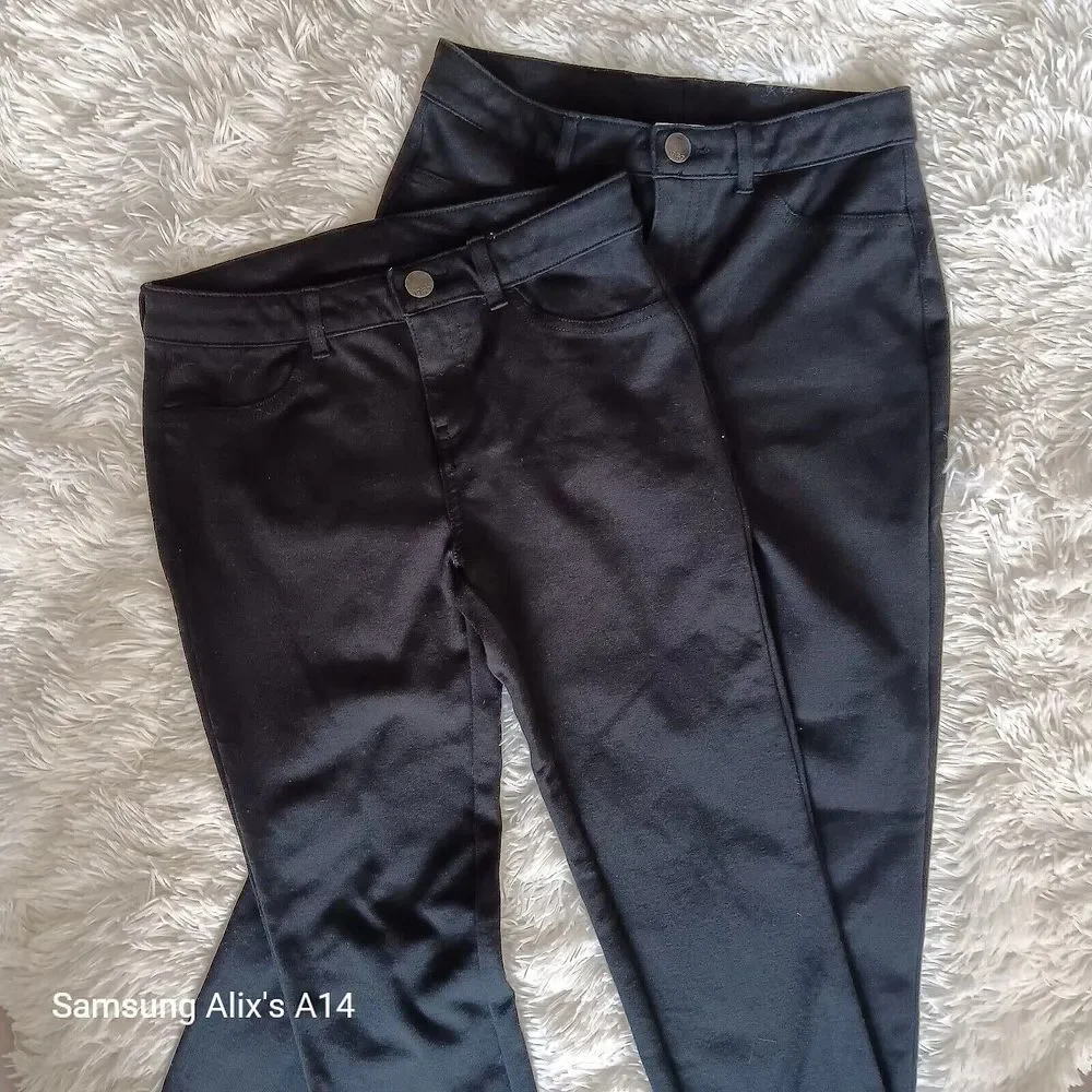 Lot 2 Gap Kids Girls 1969 Super‎ Skinny Dark Denim Stretch Jeans Sz 10 (2 pant)